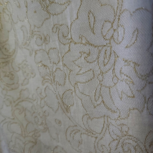 Free People Size Small Cream & Gold Dress - Picture 3 of 6